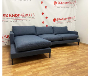 Sofa LEKEN (Kampinė) (Mėlyna) (Ekspozicija)